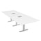 Skutchi Designs 45 in W, 120 in L, 29 in H, Engineered Wood Top, White HAR-REC-48x119-T-ELEC-XD09 - alternate 1